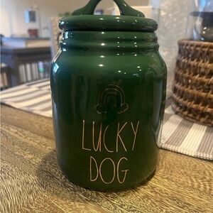 NEW Rae Dunn “LUCKY DOG” Small Canister